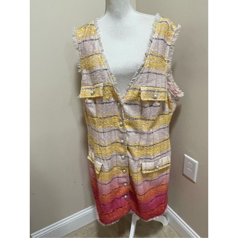 New Anthropologie x Maeve Sleeveless Tweed Mini Dress Size 22 - Picture 9 of 15